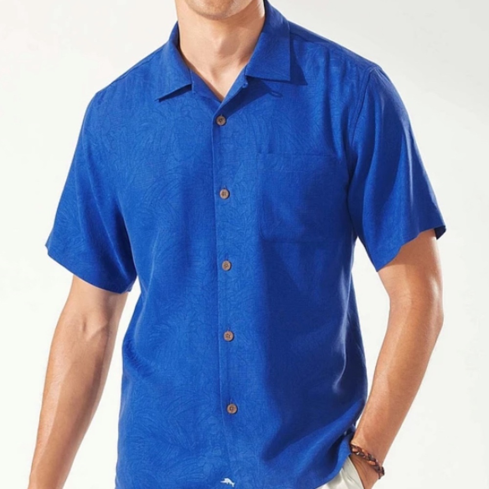 Men’s Tommy Bahama Solid Tropic Isle Short Sleeve 2XL